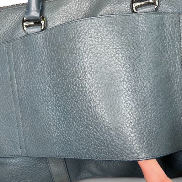 BALLY MIGAN BLUE BUSINESS/LAPTOP BAG/SATCHEL SHOULDER BRIEFCASE BAG LEATHER - Picture 7 of 11